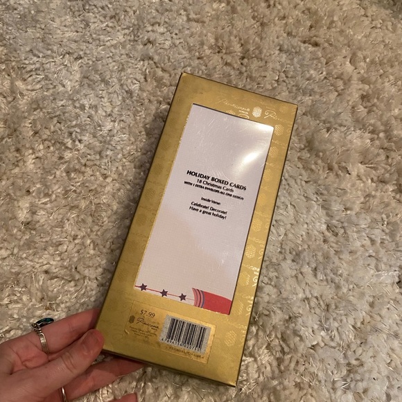 Holiday Red Christmas Card Box Set of 18 - Picture 3 of 3